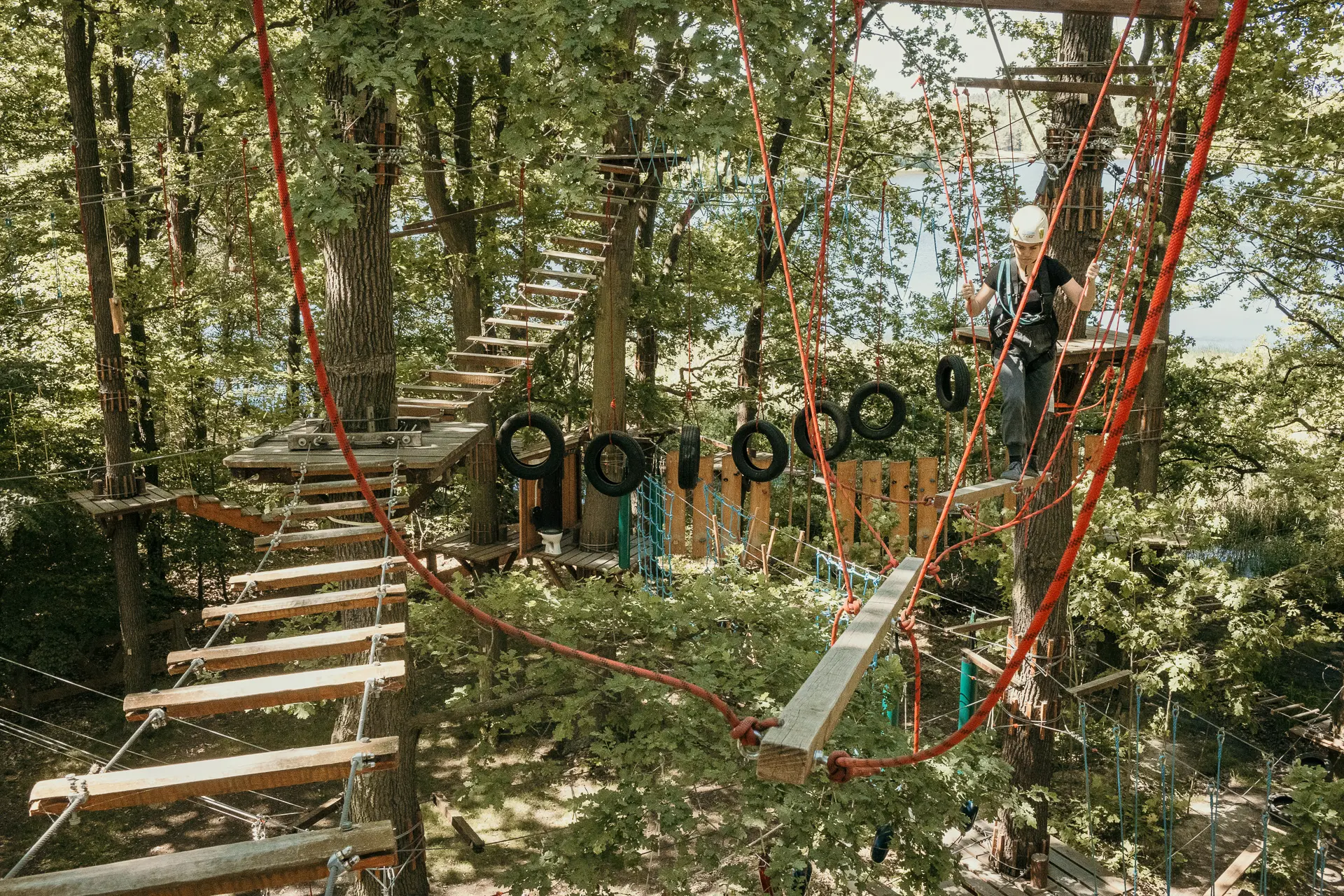 Kletterpark Moritzburg 10 Businessfotografie - Hochseilgarten Moritzburg - Teilabschnitt