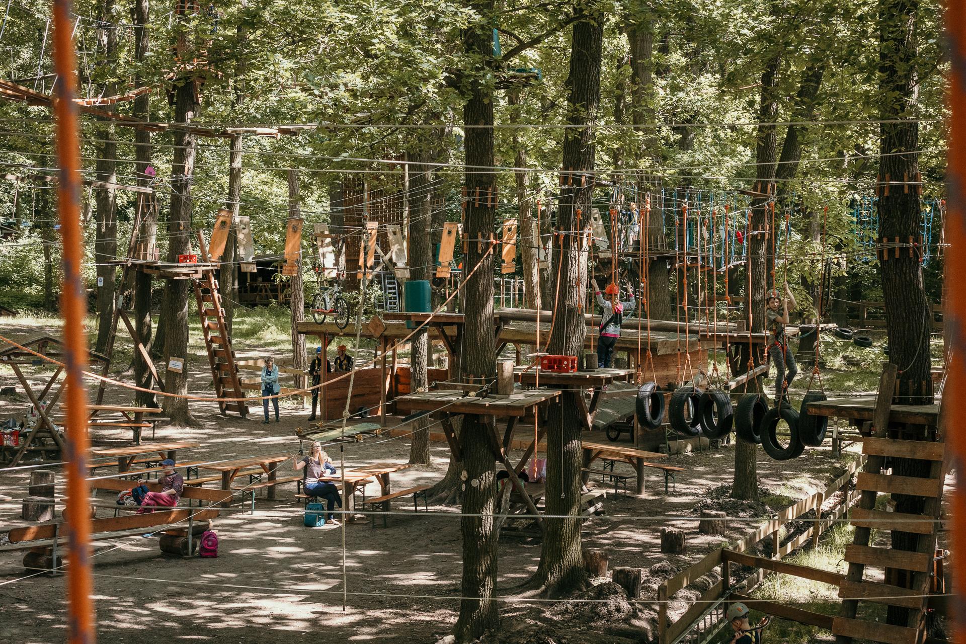 Kletterpark Moritzburg 14 Businessfotografie - Hochseilgarten Moritzburg - Imagefotografie - Überblick
