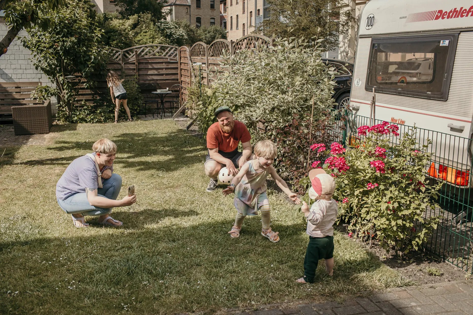 nat&uuml;rliches Familienfotoshooting in Braunschweig